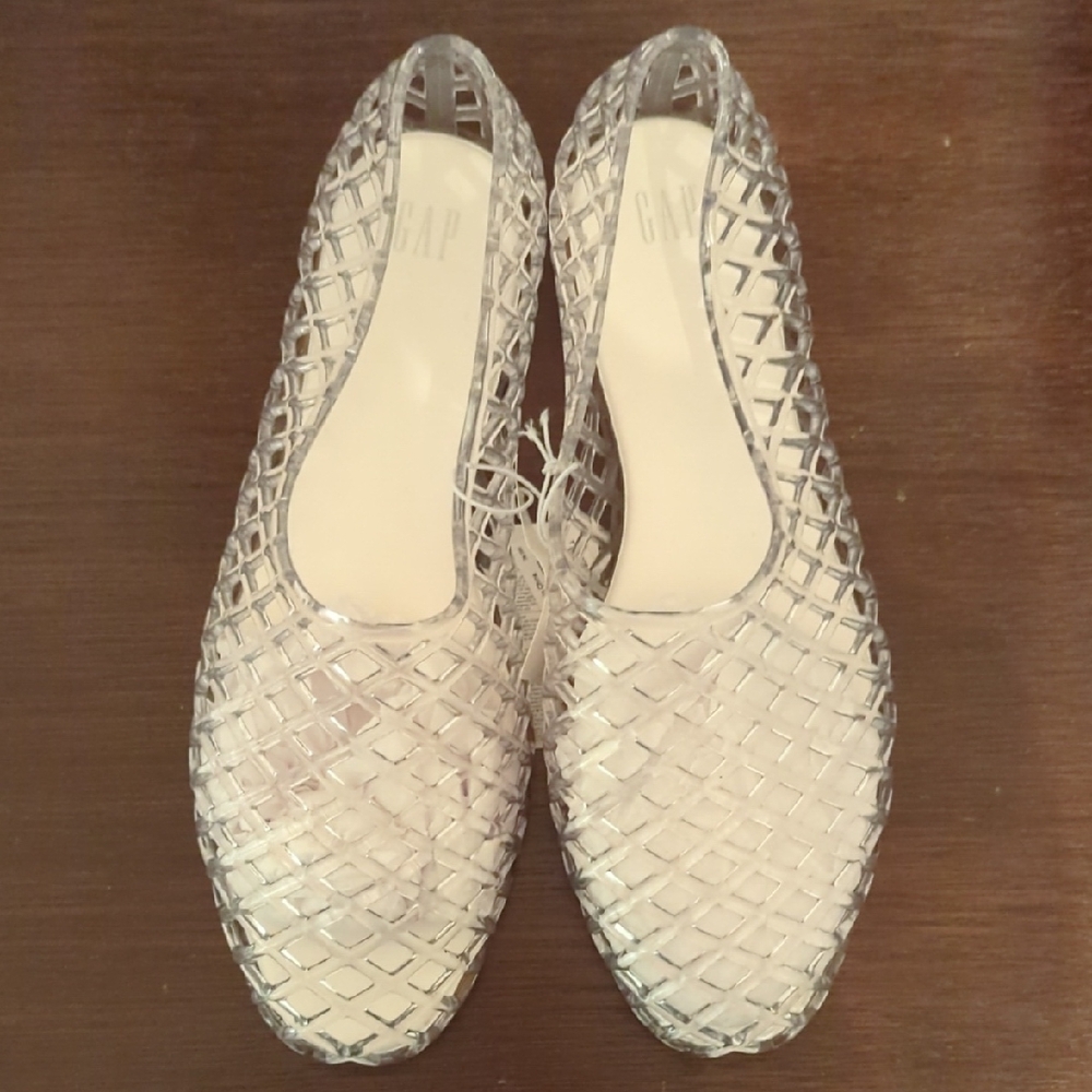 NWT GAP Women's Transparent Jelly Flats